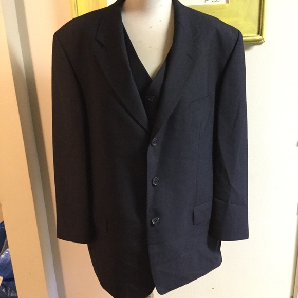 Cavaletti Other - Cavaletti 3 Piece Suit 48R Pants Pants 36/30 Black